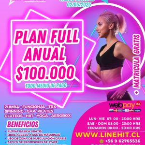 PROMO PLAN FULL ANUAL $100.000 + MATRICULA GRATIS (Sede Maipú)