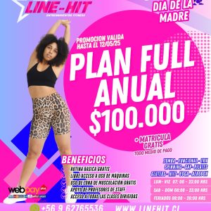 PROMO PLAN FULL ANUAL $100.000 + MATRICULA GRATIS (Sede Maipú)