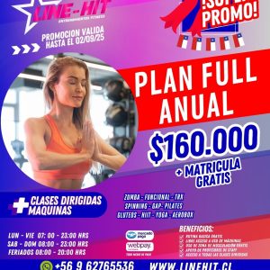 PROMO PLAN FULL ANUAL $160.000 + MATRICULA GRATIS (Sede Maipú)