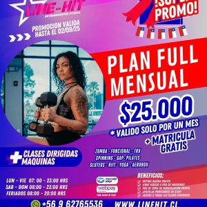 *SUPER PROMO PLAN FULL MENSUAL $25.000 + MATRICULA GRATIS ( Sede Maipú)