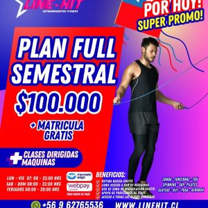 PROMO PLAN FULL SEMESTRAL $100.000 + MATRICULA GRATIS (Sede Maipú)